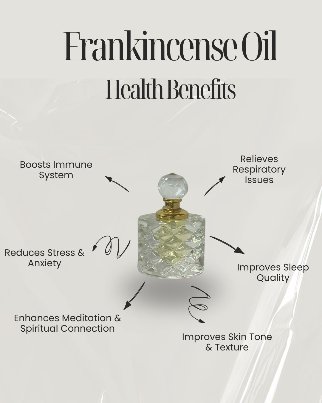Frankincense Essential Oil – The Essence of Sacred Stillness. Fine Crystal Bottle 12ml