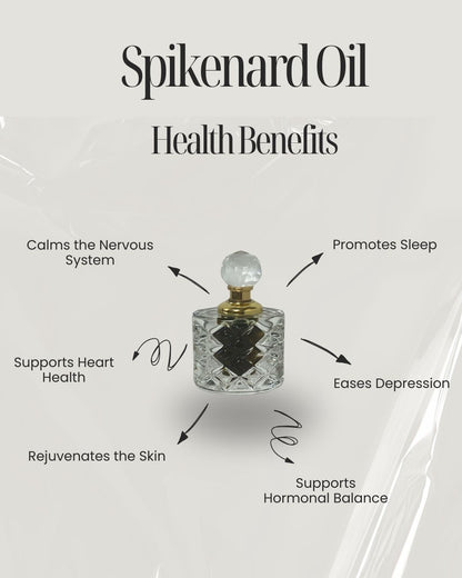 Spikenard Essential Oil - Fine Crystal Bottle 12ml